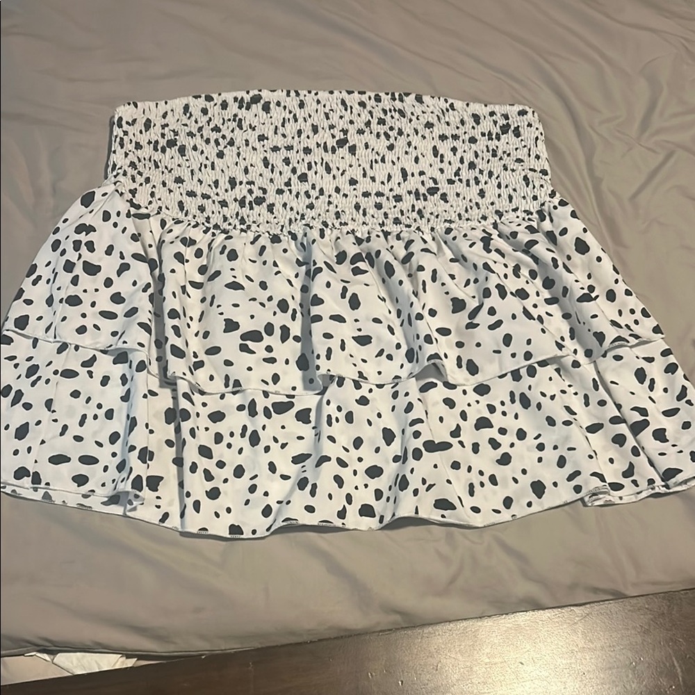 SHEIN White and Black tube top